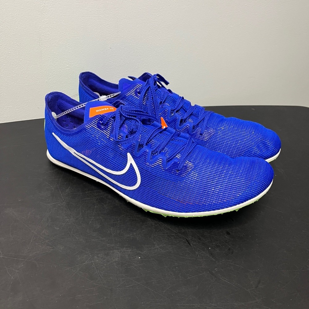Nike Mamba VI V6 Track Spikes Distance Running Shoes Blue Orange US 13 NWOT